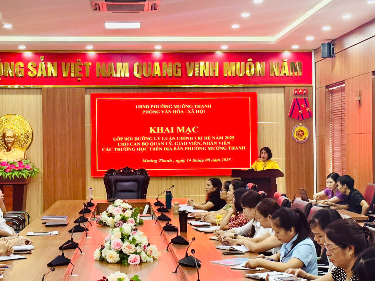 TRƯỜNG MẦM NON HOA SEN – PHƯỜNG MƯỜNG THANH THAM GIA BỒI DƯỠNG CHÍNH TRỊ NĂM HỌC 2025–2026